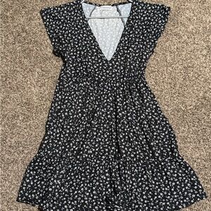 Urban Outfitters Black and White Floral Mini Dress